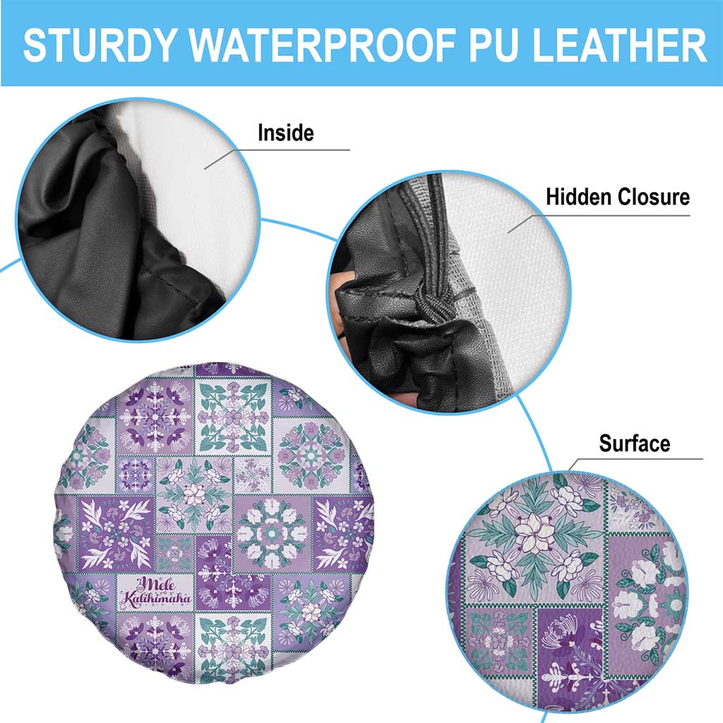 Mele Kalikimaka Hawaii Christmas Spare Tire Cover Poni Seamless Floral Motif - Polynesian Pride