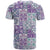 Mele Kalikimaka Hawaii Christmas T Shirt Poni Seamless Floral Motif - Polynesian Pride