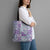 Mele Kalikimaka Hawaii Christmas Tote Bag Poni Seamless Floral Motif - Polynesian Pride