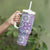 Mele Kalikimaka Hawaii Christmas Tumbler With Handle Poni Seamless Floral Motif - Polynesian Pride