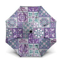 Mele Kalikimaka Hawaii Christmas Umbrella Poni Seamless Floral Motif - Polynesian Pride