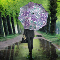 Mele Kalikimaka Hawaii Christmas Umbrella Poni Seamless Floral Motif - Polynesian Pride