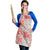 Mele Kalikimaka Hawaii Christmas Apron Ulaula Seamless Floral Motif - Polynesian Pride