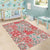 Mele Kalikimaka Hawaii Christmas Area Rug Ulaula Seamless Floral Motif - Polynesian Pride