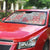 Mele Kalikimaka Hawaii Christmas Auto Sun Shade Ulaula Seamless Floral Motif - Polynesian Pride