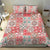 Mele Kalikimaka Hawaii Christmas Bedding Set Ulaula Seamless Floral Motif - Polynesian Pride