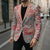 Mele Kalikimaka Hawaii Christmas Blazer Ulaula Seamless Floral Motif - Polynesian Pride