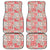 Mele Kalikimaka Hawaii Christmas Car Mats Ulaula Seamless Floral Motif - Polynesian Pride