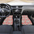Mele Kalikimaka Hawaii Christmas Car Mats Ulaula Seamless Floral Motif - Polynesian Pride