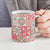 Mele Kalikimaka Hawaii Christmas Ceramic Mug Ulaula Seamless Floral Motif - Polynesian Pride