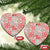 Mele Kalikimaka Hawaii Christmas Ceramic Ornament Ulaula Seamless Floral Motif - Polynesian Pride
