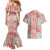 Mele Kalikimaka Hawaii Christmas Couples Matching Mermaid Dress and Hawaiian Shirt Ulaula Seamless Floral Motif - Polynesian Pride