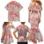Mele Kalikimaka Hawaii Christmas Family Matching Mermaid Dress and Hawaiian Shirt Ulaula Seamless Floral Motif - Polynesian Pride