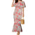 Mele Kalikimaka Hawaii Christmas Family Matching Mermaid Dress and Hawaiian Shirt Ulaula Seamless Floral Motif - Polynesian Pride