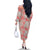 Mele Kalikimaka Hawaii Christmas Family Matching Off The Shoulder Long Sleeve Dress and Hawaiian Shirt Ulaula Seamless Floral Motif - Polynesian Pride