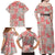 Mele Kalikimaka Hawaii Christmas Family Matching Off Shoulder Maxi Dress and Hawaiian Shirt Ulaula Seamless Floral Motif - Polynesian Pride