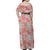 Mele Kalikimaka Hawaii Christmas Family Matching Off Shoulder Maxi Dress and Hawaiian Shirt Ulaula Seamless Floral Motif - Polynesian Pride