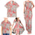 Mele Kalikimaka Hawaii Christmas Family Matching Tank Maxi Dress and Hawaiian Shirt Ulaula Seamless Floral Motif - Polynesian Pride