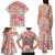Mele Kalikimaka Hawaii Christmas Family Matching Tank Maxi Dress and Hawaiian Shirt Ulaula Seamless Floral Motif - Polynesian Pride