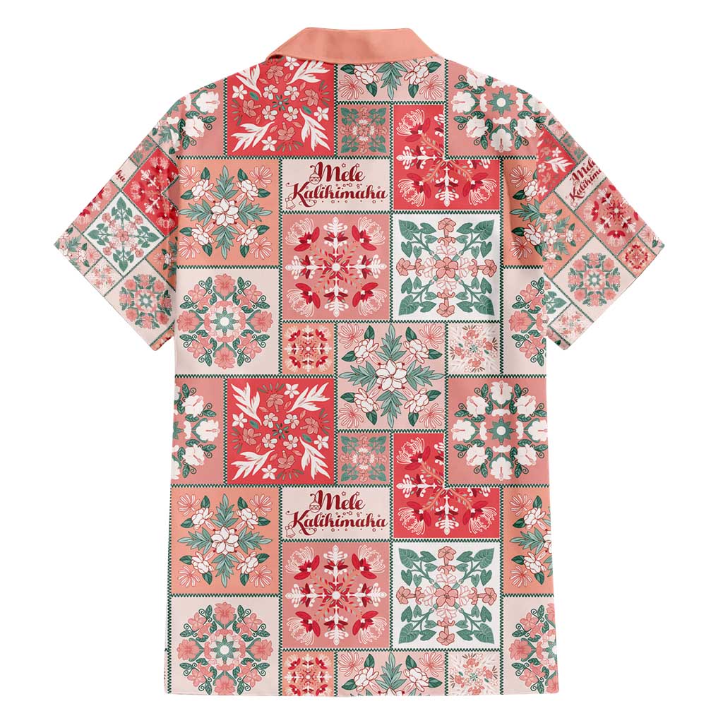 Mele Kalikimaka Hawaii Christmas Hawaiian Shirt Ulaula Seamless Floral Motif - Polynesian Pride