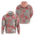 Mele Kalikimaka Hawaii Christmas Hoodie Ulaula Seamless Floral Motif - Polynesian Pride