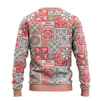 Mele Kalikimaka Hawaii Christmas Ugly Christmas Sweater Ulaula Seamless Floral Motif - Polynesian Pride