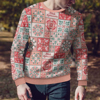 Mele Kalikimaka Hawaii Christmas Ugly Christmas Sweater Ulaula Seamless Floral Motif - Polynesian Pride