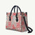 Mele Kalikimaka Hawaii Christmas Leather Bag Ulaula Seamless Floral Motif - Polynesian Pride