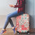 Mele Kalikimaka Hawaii Christmas Luggage Cover Ulaula Seamless Floral Motif - Polynesian Pride