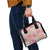 Mele Kalikimaka Hawaii Christmas Shoulder Handbag Ulaula Seamless Floral Motif - Polynesian Pride