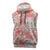 Mele Kalikimaka Hawaii Christmas Sleeveless Hoodie Ulaula Seamless Floral Motif - Polynesian Pride