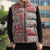 Mele Kalikimaka Hawaii Christmas Sleeveless Puffer Jacket Ulaula Seamless Floral Motif - Polynesian Pride
