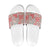Mele Kalikimaka Hawaii Christmas Slide Sandals Ulaula Seamless Floral Motif - Polynesian Pride