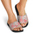 Mele Kalikimaka Hawaii Christmas Slide Sandals Ulaula Seamless Floral Motif - Polynesian Pride