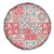Mele Kalikimaka Hawaii Christmas Spare Tire Cover Ulaula Seamless Floral Motif - Polynesian Pride