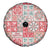 Mele Kalikimaka Hawaii Christmas Spare Tire Cover Ulaula Seamless Floral Motif - Polynesian Pride