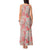 Mele Kalikimaka Hawaii Christmas Tank Maxi Dress Ulaula Seamless Floral Motif - Polynesian Pride