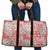 Mele Kalikimaka Hawaii Christmas Travel Bag Ulaula Seamless Floral Motif - Polynesian Pride