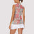 Mele Kalikimaka Hawaii Christmas Women Sleeveless Polo Shirt Ulaula Seamless Floral Motif - Polynesian Pride