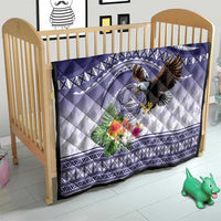 American Samoa Bald Eagle Quilt Polynesian Tropical Flowers LT9 - Polynesian Pride