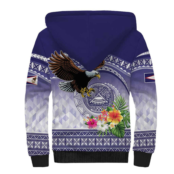 American Samoa Personalised Long Sleeves Shirt Bald Eagle LT7