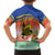 New Caledonia Nautilus Shell Family Matching Summer Maxi Dress and Hawaiian Shirt Polynesian Tropical Flowers