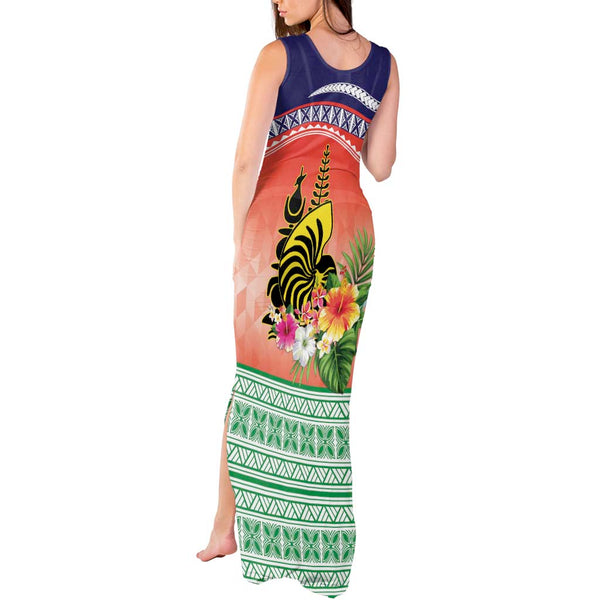 New Caledonia Combo Short Sleeve Dress And Shirt Polynesian Patterns Plumeria Flowers Special Style main image 0