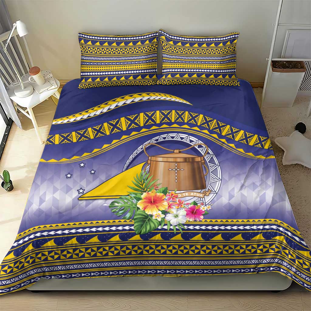 Tokelau Tuluma Bedding Set Polynesian Tropical Flowers