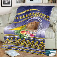 Tokelau Tuluma Blanket Polynesian Tropical Flowers