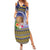 Tokelau Tuluma Family Matching Summer Maxi Dress and Hawaiian Shirt Polynesian Tropical Flowers