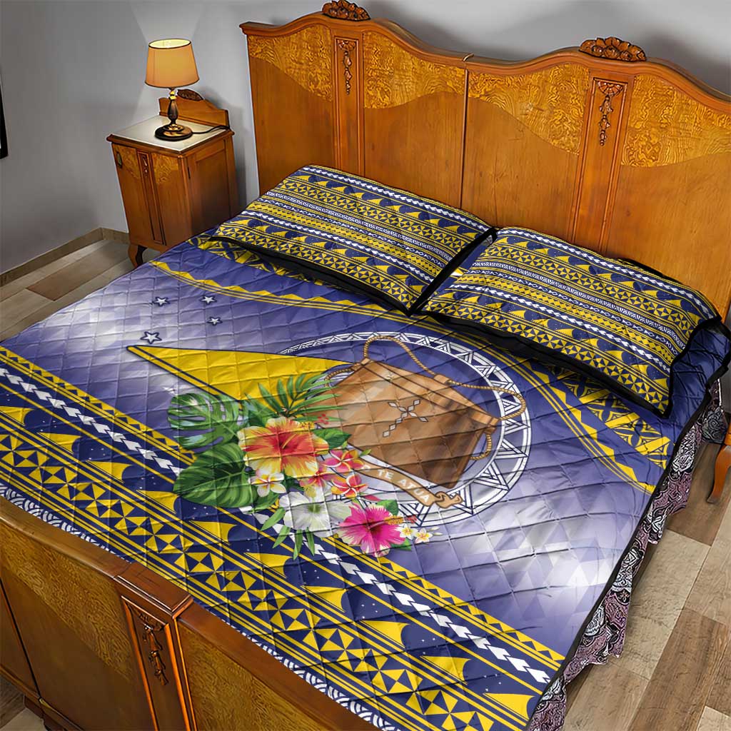 Tokelau Tuluma Quilt Bed Set Polynesian Tropical Flowers LT9 - Polynesian Pride