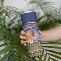 Tokelau Tuluma Skinny Tumbler Polynesian Tropical Flowers