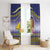Tokelau Tuluma Window Curtain Polynesian Tropical Flowers
