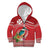 Wallis et Futuna Kingfisher Kid Hoodie Polynesian Tropical Flowers